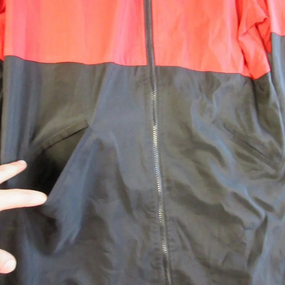 MYCRA Pac Womens Reversible Jacket Coat Rain 1 S M Red Black Packable 830 - Picture 4 of 16